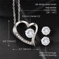 Heart and Soulmate Necklace and Earrings Set